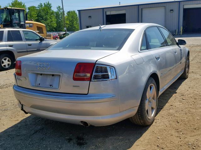 WAUML44E25N012910 - 2005 AUDI A8 L QUATT SILVER photo 4