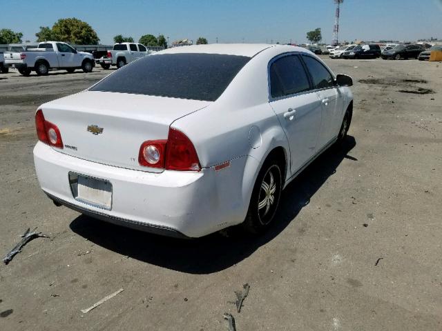 1G1ZH57B89F232806 - 2009 CHEVROLET MALIBU 1LT WHITE photo 4