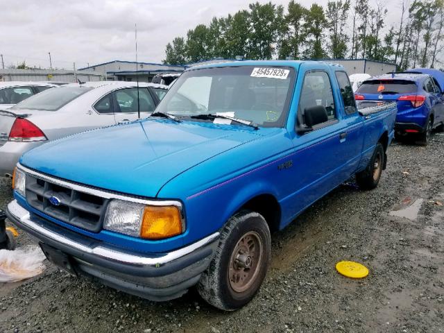 1FTCR14U4PPA41786 - 1993 FORD RANGER SUP BLUE photo 2