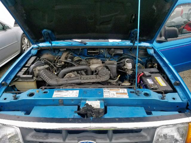 1FTCR14U4PPA41786 - 1993 FORD RANGER SUP BLUE photo 7