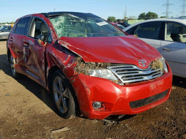 4T3ZK3BB1AU021325 - 2010 TOYOTA VENZA BASE RED photo 1