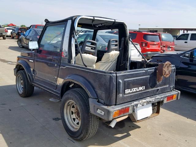 JS4JC51C8J4241720 - 1988 SUZUKI SAMURAI BLACK photo 3