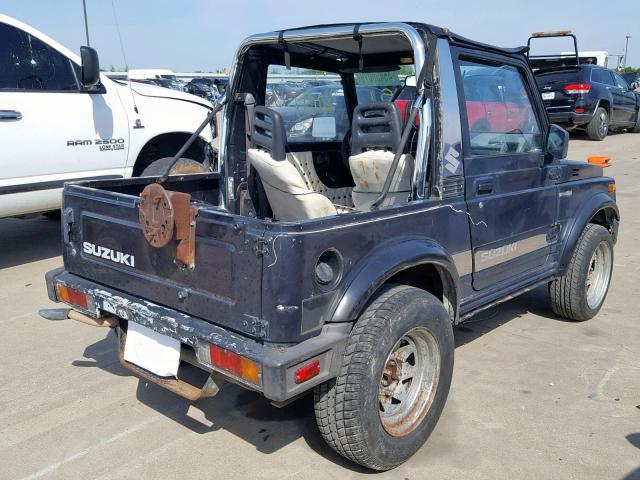 JS4JC51C8J4241720 - 1988 SUZUKI SAMURAI BLACK photo 4