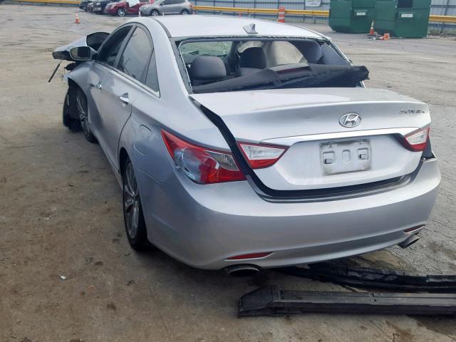 5NPEC4AC6CH365402 - 2012 HYUNDAI SONATA SE SILVER photo 3