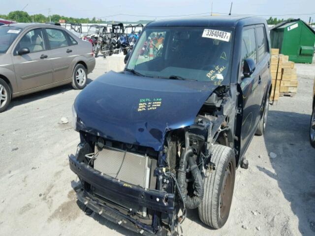 JTLKE50E981031227 - 2008 TOYOTA SCION XB BLUE photo 2