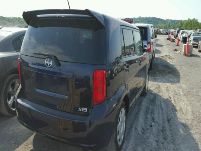 JTLKE50E981031227 - 2008 TOYOTA SCION XB BLUE photo 4