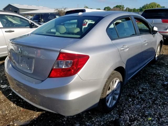 19XFB2F97CE023017 - 2012 HONDA CIVIC EXL 银色 照片 4