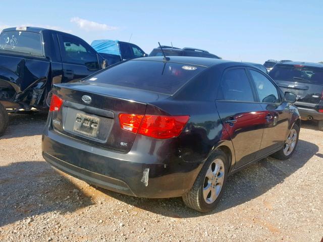 KNAFU4A22A5294573 - 2010 KIA FORTE EX BLACK photo 4