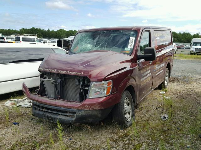 1N6AF0KY1CN117726 - 2012 NISSAN NV 2500 RED photo 2