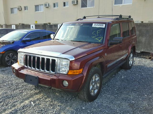 1J8HG58288C142813 - 2008 JEEP COMMANDER RED photo 2