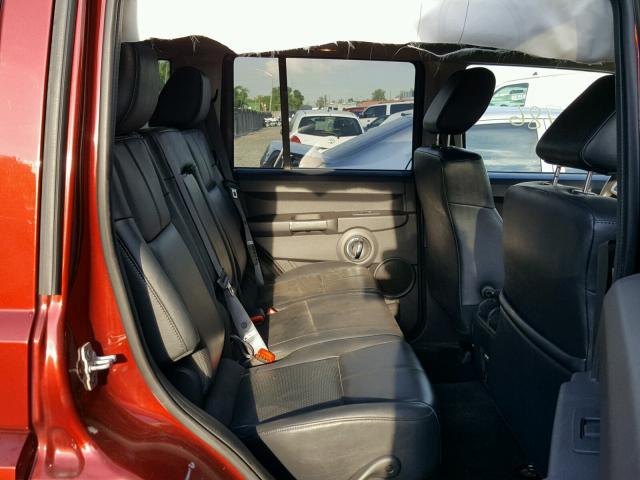 1J8HG58288C142813 - 2008 JEEP COMMANDER RED photo 6