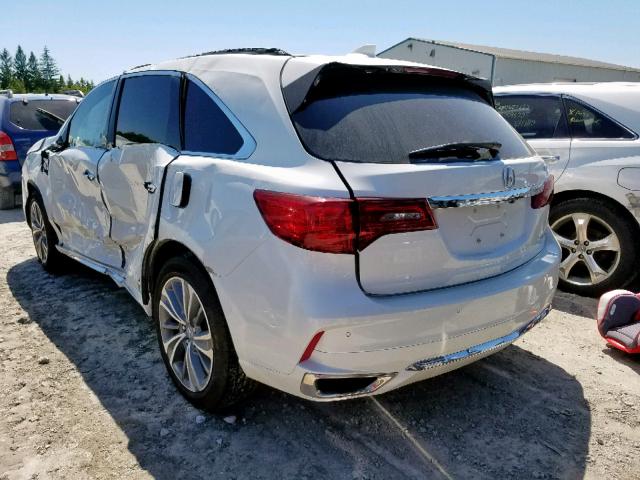 5FRYD4H06HB504017 - 2017 ACURA MDX ELITE WHITE photo 3