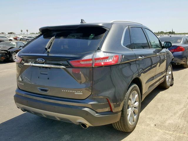 2FMPK3K90KBB54503 - 2019 FORD EDGE TITAN CHARCOAL photo 4