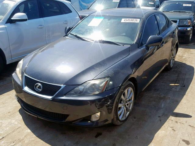 JTHCK262562006593 - 2006 LEXUS IS 250 BLACK photo 2