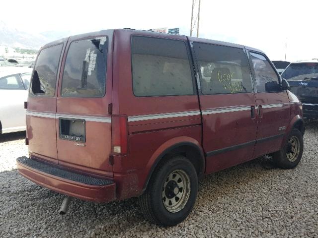 1GNDM15Z4KB253131 - 1989 CHEVROLET ASTRO RED photo 4