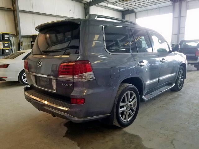 JTJHY7AX2D4126954 - 2013 LEXUS LX 570 GRAY photo 4