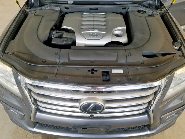 JTJHY7AX2D4126954 - 2013 LEXUS LX 570 GRAY photo 7