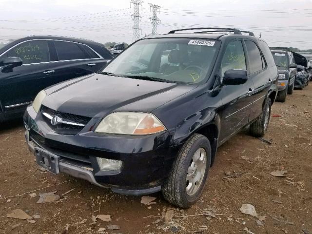 2HNYD18292H530172 - 2002 ACURA MDX BLACK photo 2