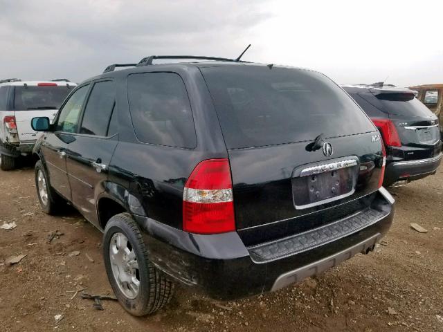 2HNYD18292H530172 - 2002 ACURA MDX BLACK photo 3