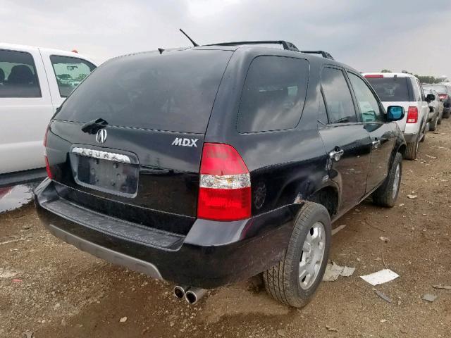 2HNYD18292H530172 - 2002 ACURA MDX BLACK photo 4