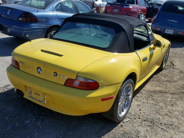 WBACN53441LJ56999 - 2001 BMW Z3 3.0 YELLOW photo 4