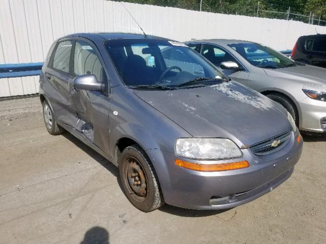 KL1TD66667B710378 - 2007 CHEVROLET AVEO BASE GRAY photo 1