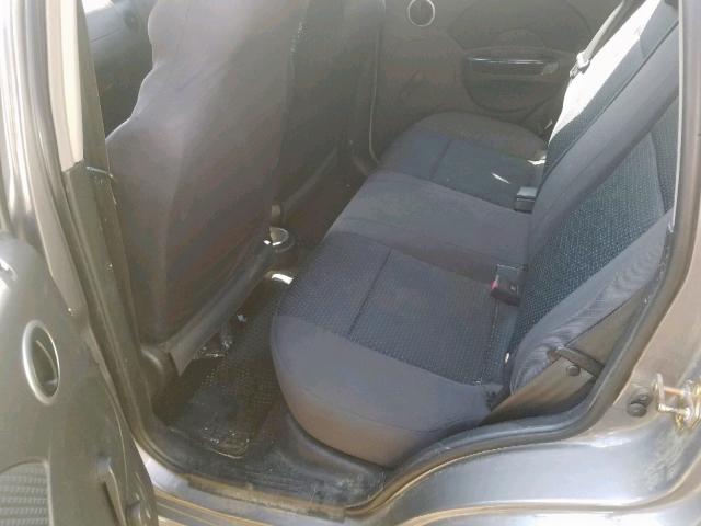 KL1TD66667B710378 - 2007 CHEVROLET AVEO BASE GRAY photo 6