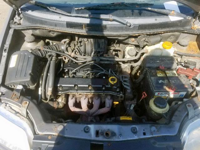 KL1TD66667B710378 - 2007 CHEVROLET AVEO BASE GRAY photo 7