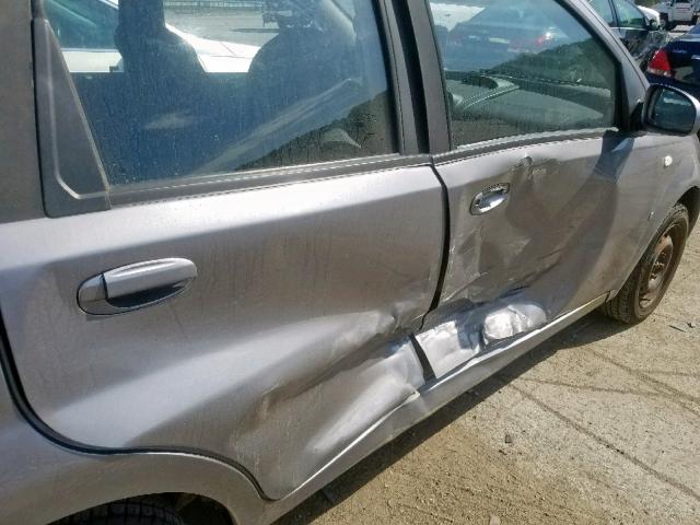 KL1TD66667B710378 - 2007 CHEVROLET AVEO BASE GRAY photo 9