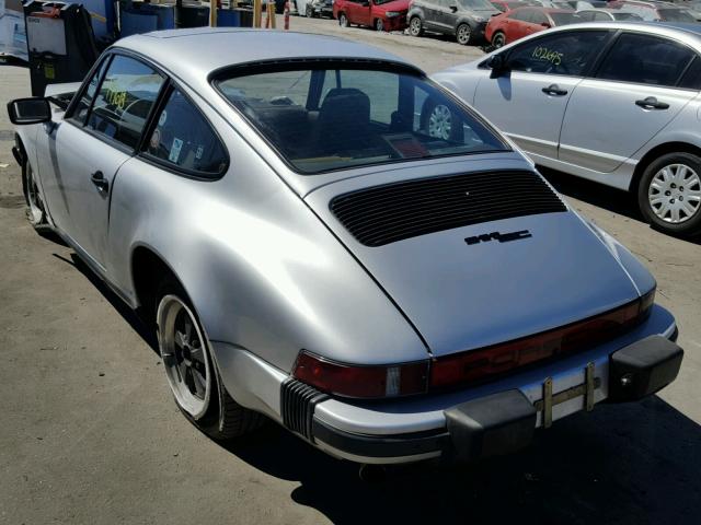 91A0141838 - 1980 PORSCHE 911S SILVER photo 3