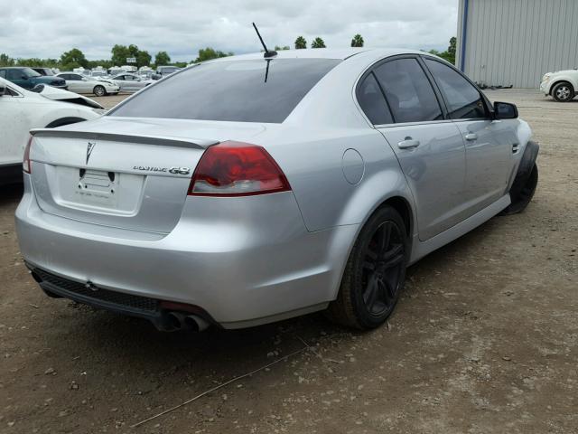 6G2ER57789L235714 - 2009 PONTIAC G8 SILVER photo 4