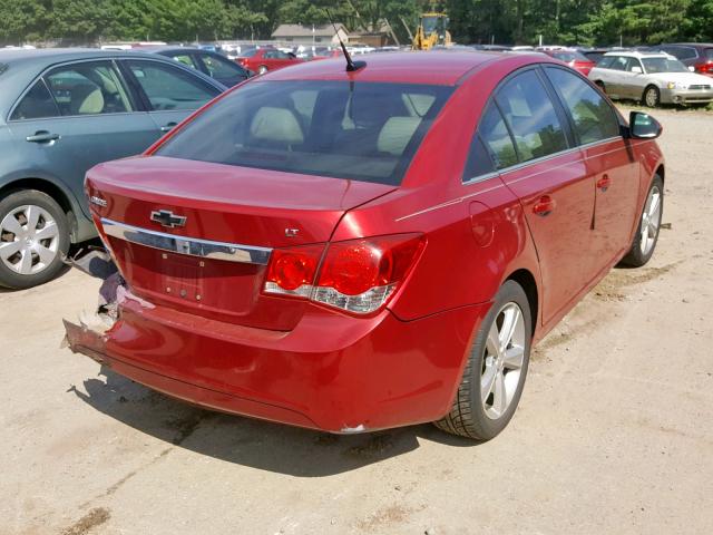 1G1PE5SB6E7118914 - 2014 CHEVROLET CRUZE LT RED photo 4