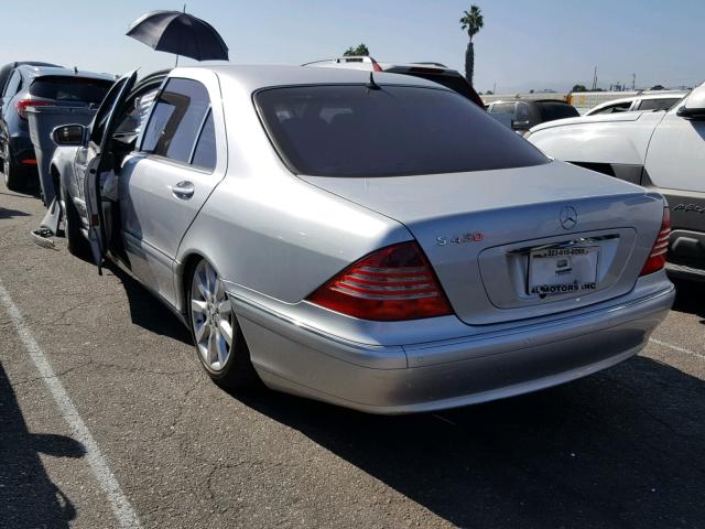 WDBNG70J55A456997 - 2005 MERCEDES-BENZ S 430 SILVER photo 3