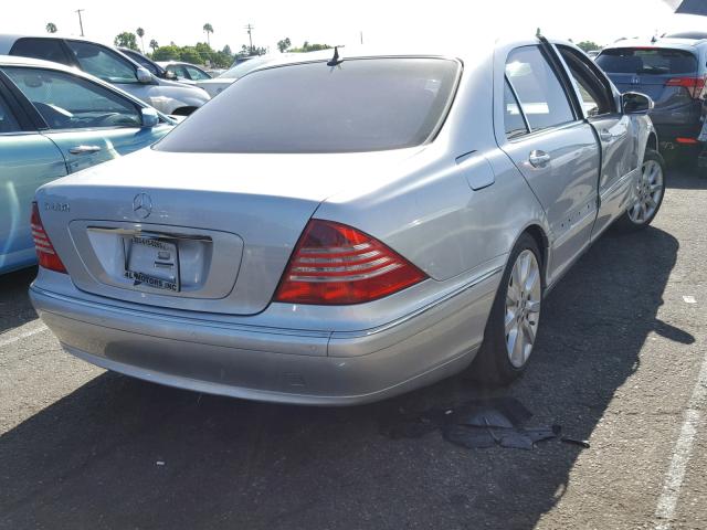 WDBNG70J55A456997 - 2005 MERCEDES-BENZ S 430 SILVER photo 4