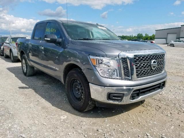 1N6AA1EJ1JN534022 - 2018 NISSAN TITAN S GRAY photo 1