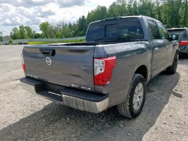 1N6AA1EJ1JN534022 - 2018 NISSAN TITAN S GRAY photo 4