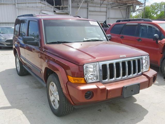 1J8HH48K47C587569 - 2007 JEEP COMMANDER MAROON photo 1