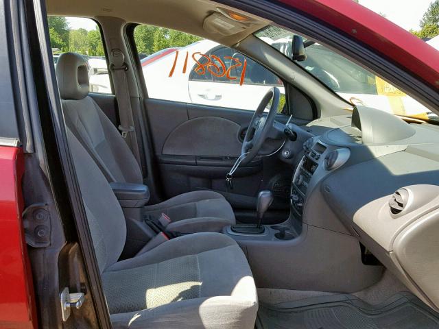 1G8AL58B77Z138164 - 2007 SATURN ION LEVEL MAROON photo 5