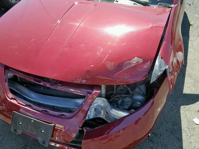 1G8AL58B77Z138164 - 2007 SATURN ION LEVEL MAROON photo 9