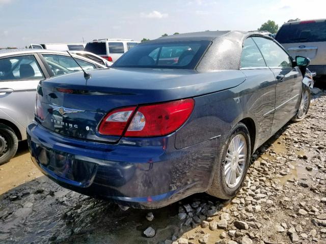 1C3LC55R08N633173 - 2008 CHRYSLER SEBRING TO BLUE photo 4