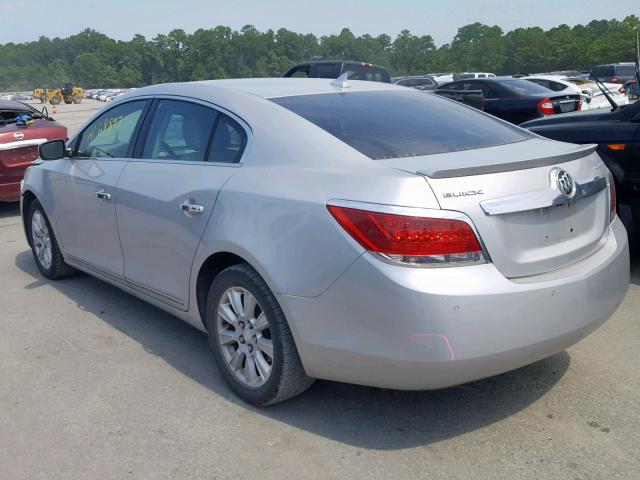 1G4GC5ER1DF194644 - 2013 BUICK LACROSSE SILVER photo 3