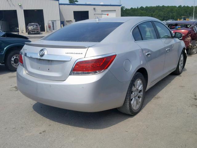 1G4GC5ER1DF194644 - 2013 BUICK LACROSSE SILVER photo 4