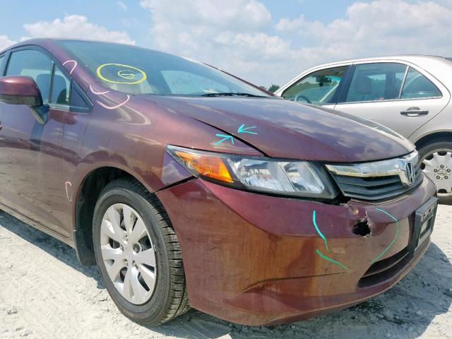 19XFB2F51CE336352 - 2012 HONDA CIVIC LX BURN photo 9