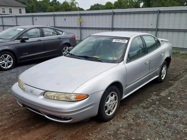 1G3NL52F14C155365 - 2004 OLDSMOBILE ALERO GL SILVER photo 2