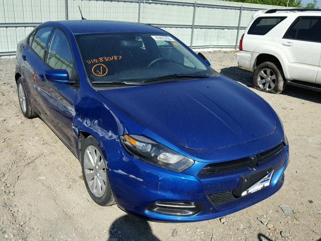 1C3CDFBB5ED830187 - 2014 DODGE DART SXT BLUE photo 1