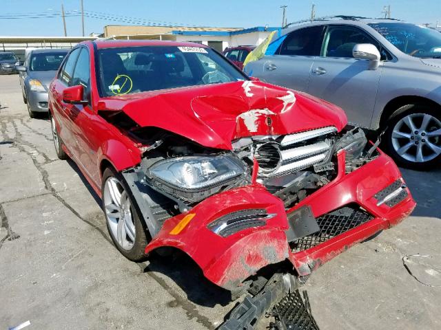 WDDGF4HB6CR238547 - 2012 MERCEDES-BENZ C 250 RED photo 1