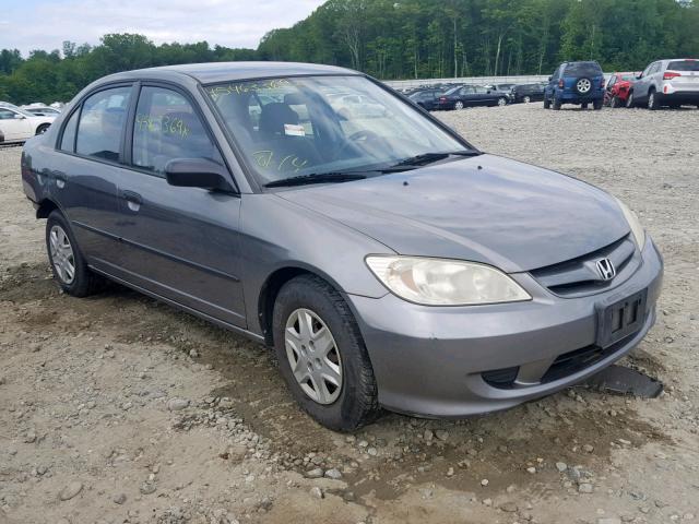 2HGES16385H594316 - 2005 HONDA CIVIC DX V GRAY photo 1