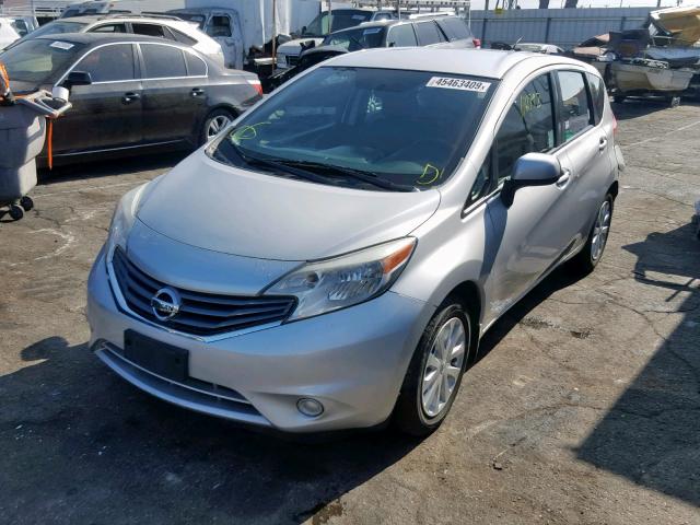 3N1CE2CP8EL361766 - 2014 NISSAN VERSA NOTE SILVER photo 2