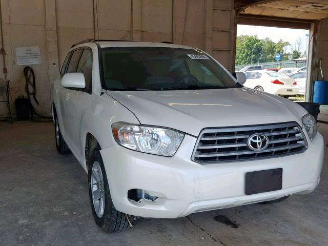 5TDZK3EH6AS017272 - 2010 TOYOTA HIGHLANDER WHITE photo 1