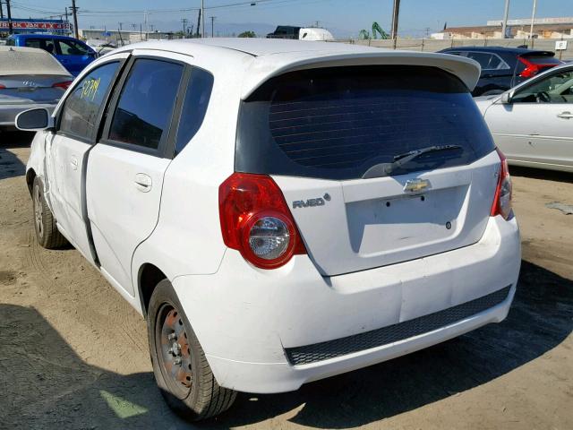 KL1TD6DEXBB199695 - 2011 CHEVROLET AVEO LS WHITE photo 3